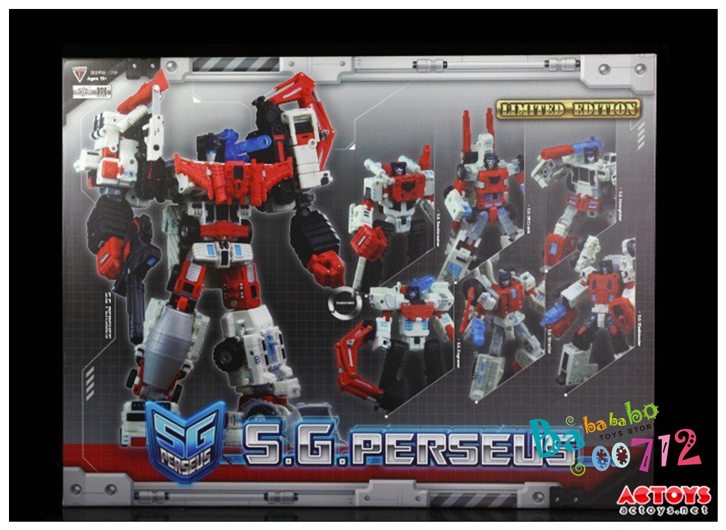 TFC S.G. Perseus Six Figure Boxed Set Transformers action figure toy