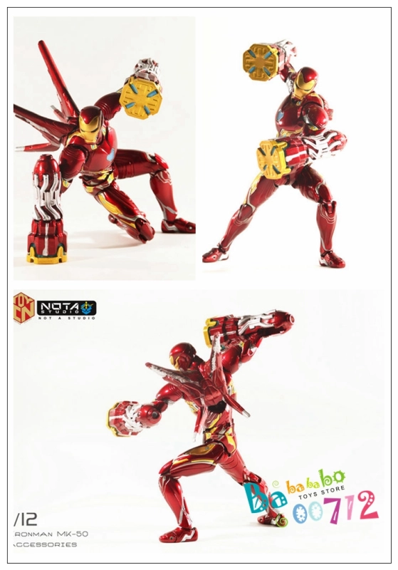 Nota Studio IN TOY 1/12 Scale Iron Man Mark 50 Armor kit sets will arrival