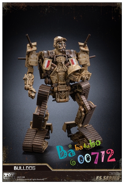 Transformers toys Toyworld TW-FS01S/M Bulldog Desert or German Army Color SS scale Alloy skeleton instock