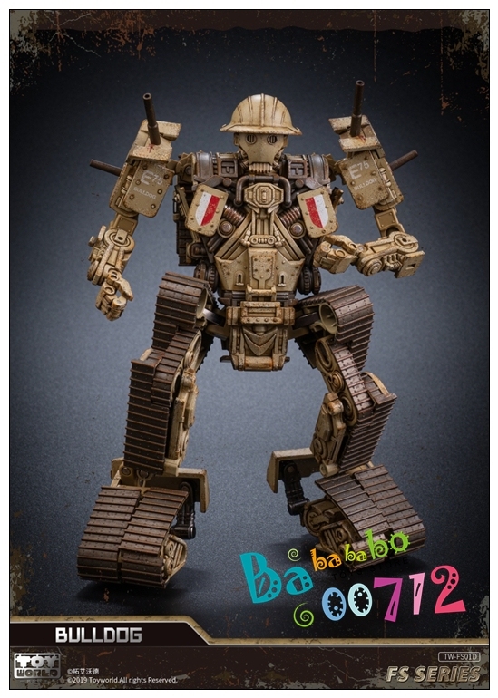 Transformers toys Toyworld TW-FS01S/M Bulldog Desert or German Army Color SS scale Alloy skeleton instock