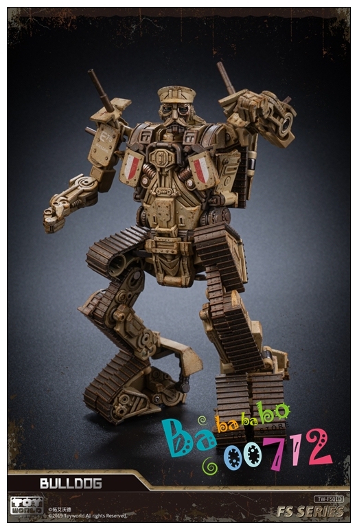 Transformers toys Toyworld TW-FS01S/M Bulldog Desert or German Army Color SS scale Alloy skeleton instock