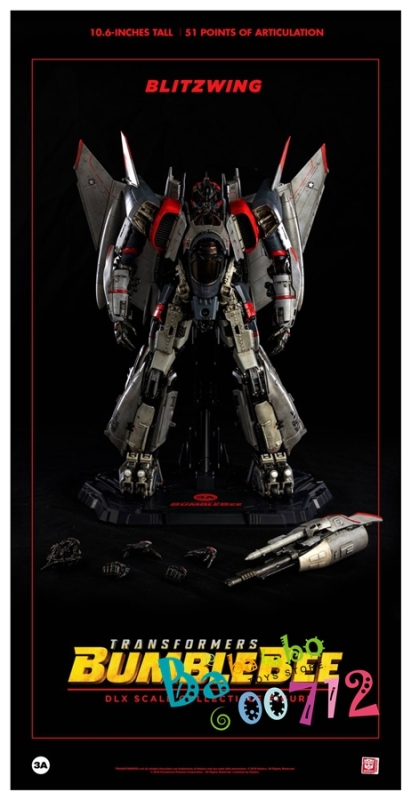 ThreeA Hasbro 3A Transformers BLITZWING DLX Scale 10.6&quot; Action Figure New