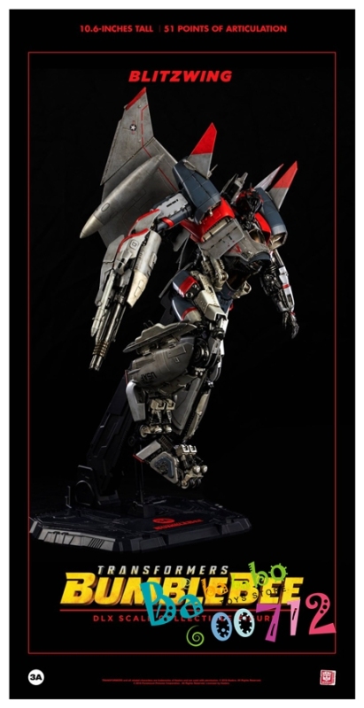ThreeA Hasbro 3A Transformers BLITZWING DLX Scale 10.6&quot; Action Figure New