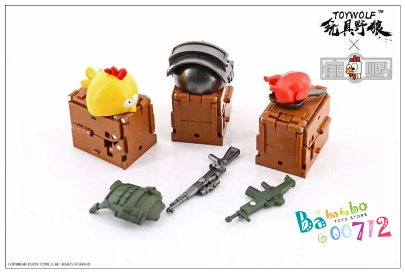 New Toywolf LDCH-01 Landing box Crazy Chicken team Transformable Toys