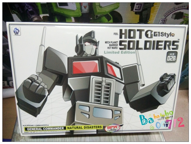 New Transformers Toy Hot Soldiers HS-02B Black Optimus Prime mini Action figure