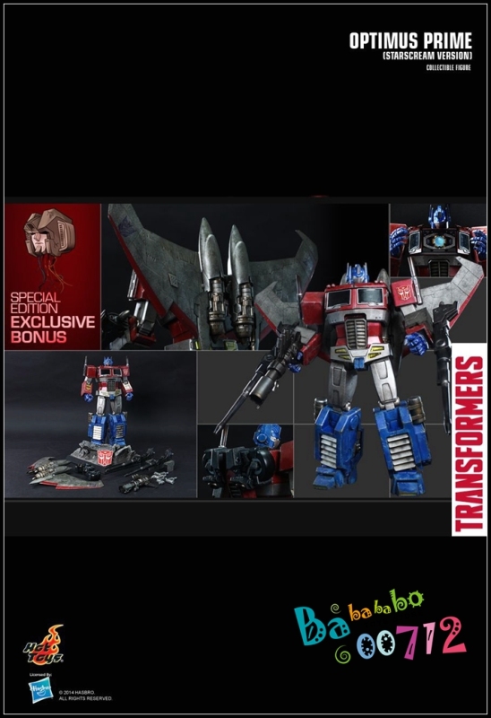 Hot toys &amp; Hasbro Transformers TF001 Optimus Prime Starscream Version Action figure toy