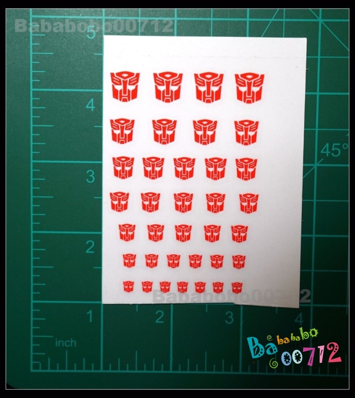 New Autobotos Symbol red hollow sticker set for transformers toy gift instock