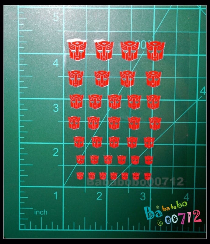 New Autobotos Symbol red hollow sticker set for transformers toy gift instock