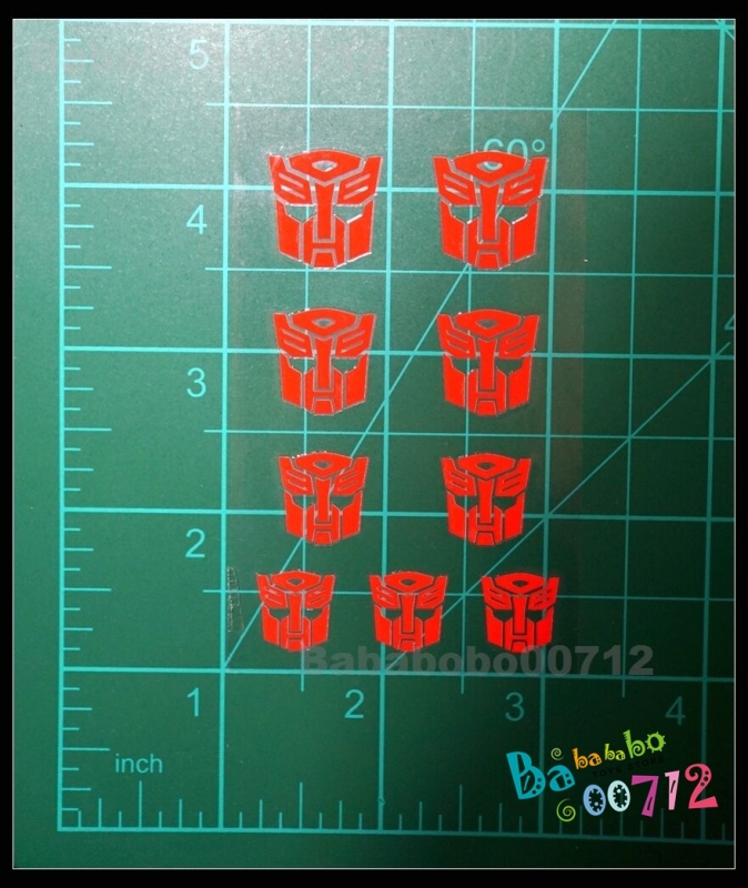 New Autobotos Symbol red hollow sticker set for transformers toy gift instock