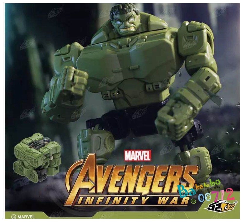New 52Toys BEASTBOX Avengers Hulk Transformable Action Figure in stock