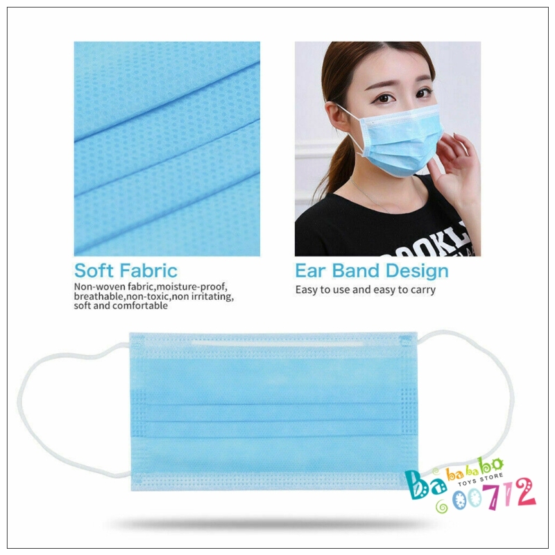 Lot Disposable Surgical Flu Virus Face Mask w/ Ear-loop Medical Sealed Masks