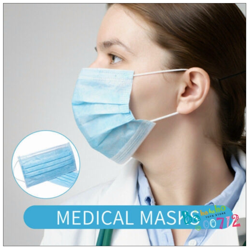 Lot Disposable Surgical Flu Virus Face Mask w/ Ear-loop Medical Sealed Masks