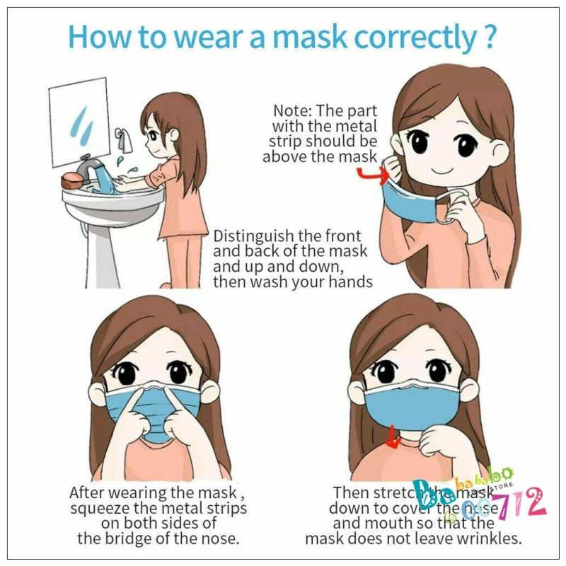 Lot Disposable Surgical Flu Virus Face Mask w/ Ear-loop Medical Sealed Masks