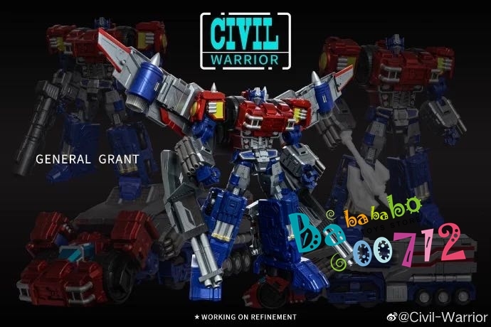 Civil Warrior General Grant CW-01 CW01 Optimus Prime OP Toy in stock