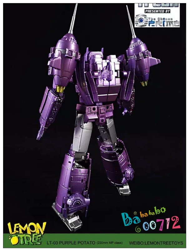 Lemontreetoys LT-03 Shockwave Purple Potato Decepticon Starship Revenge Transformable Action figure Toy