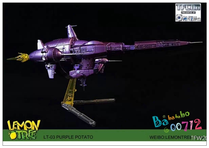 Lemontreetoys LT-03 Shockwave Purple Potato Decepticon Starship Revenge Transformable Action figure Toy