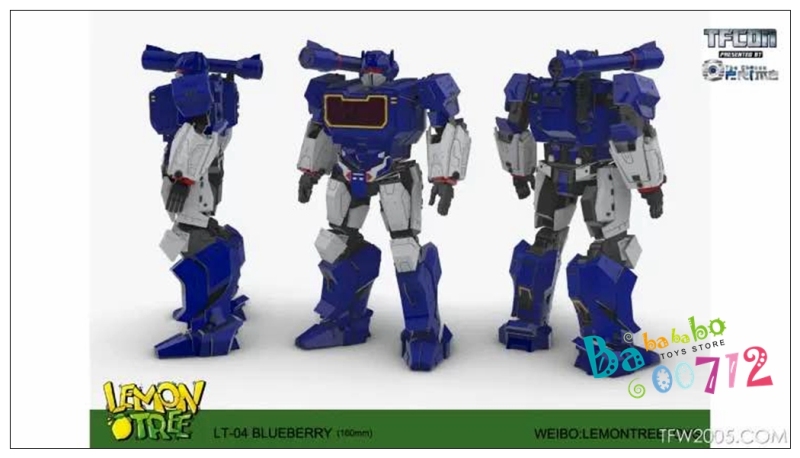 Pre-order Lemontreetoys LT-04 Blue Berry Soundwave Transformable Action figure Toy