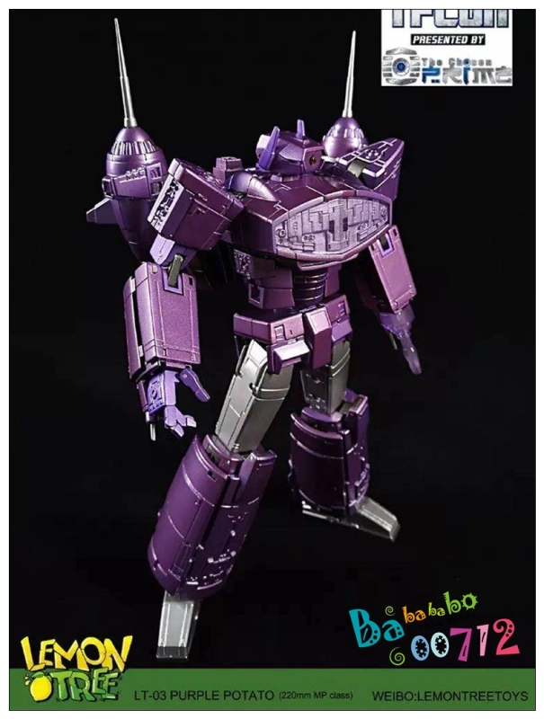 Lemontreetoys LT-03 Shockwave Purple Potato Decepticon Starship Revenge Transformable Action figure Toy