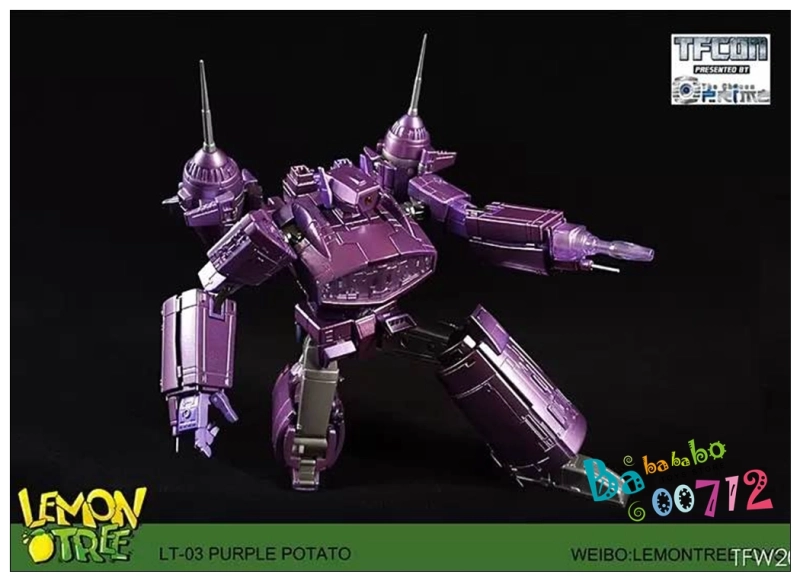 Lemontreetoys LT-03 Shockwave Purple Potato Decepticon Starship Revenge Transformable Action figure Toy