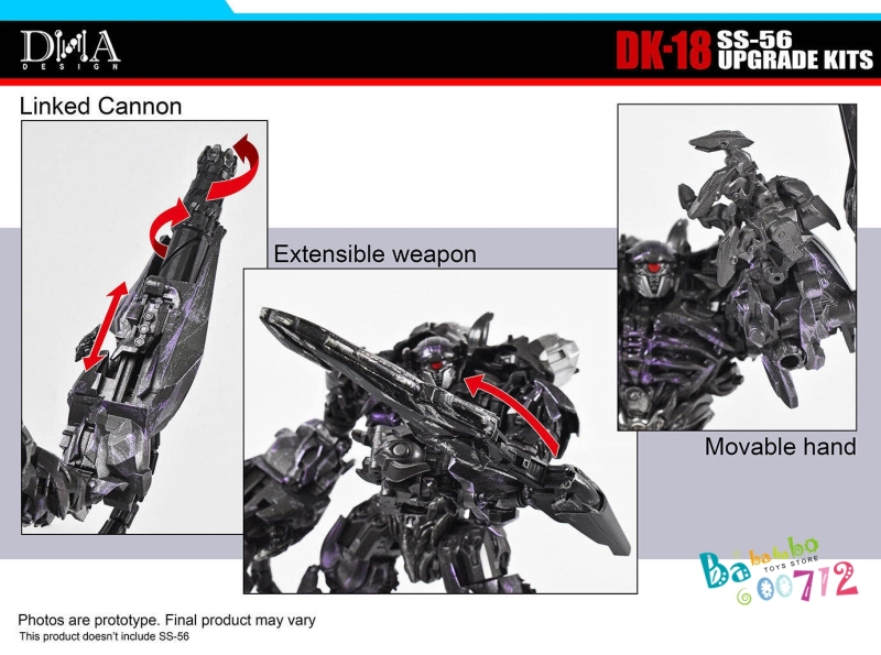 DNA Design DK-18 Upgrade Kit for Studio Series SS-56 Shockwave  in  stock