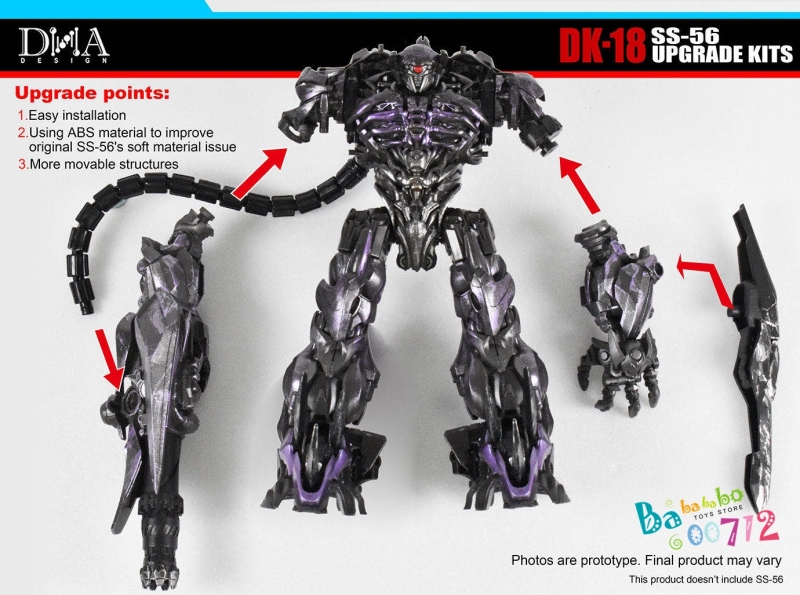 DNA Design DK-18 Upgrade Kit for Studio Series SS-56 Shockwave  in  stock