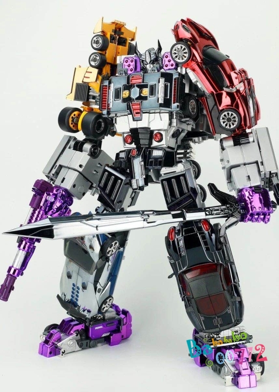 Transformers Toy TransFormMission TFM Havoc Menasor Set Alloy plating gift box will arrive