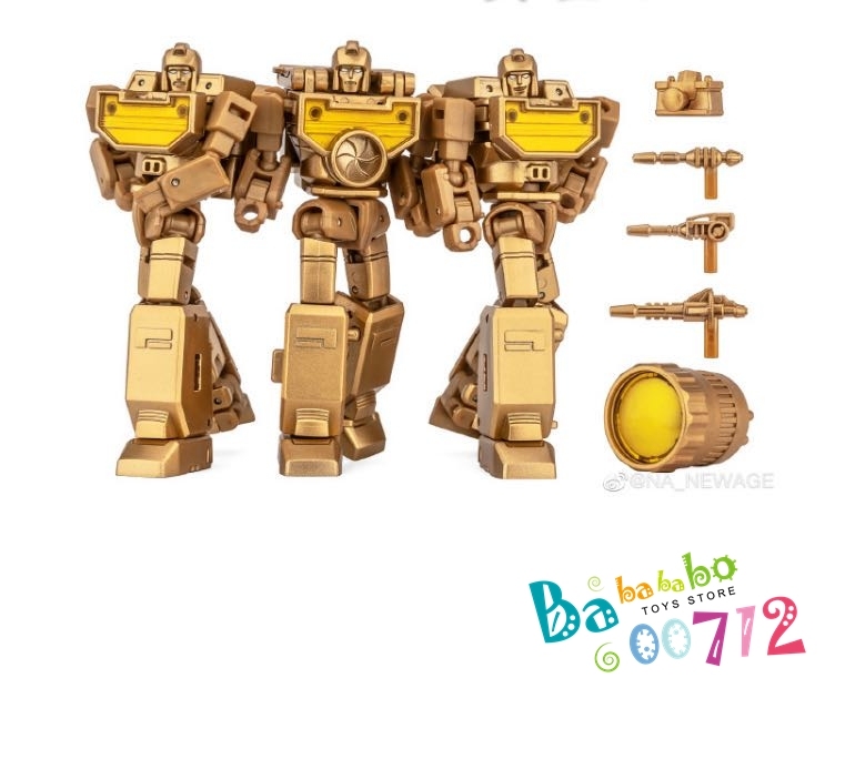 Transformers NewAge H22G GoldenEye Reflector Gold Version Action Figure Toy in stock mini