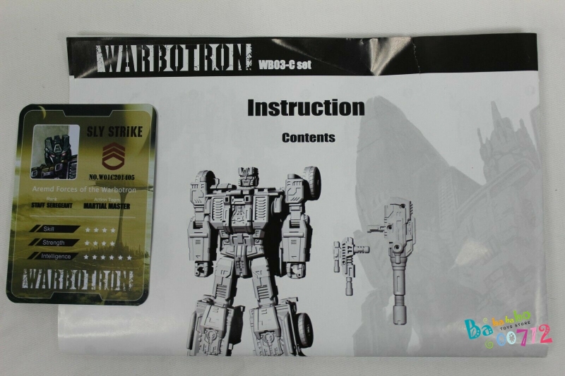 Transformers Warbotron WB01-C SLY STRIKE Action Figure Toy