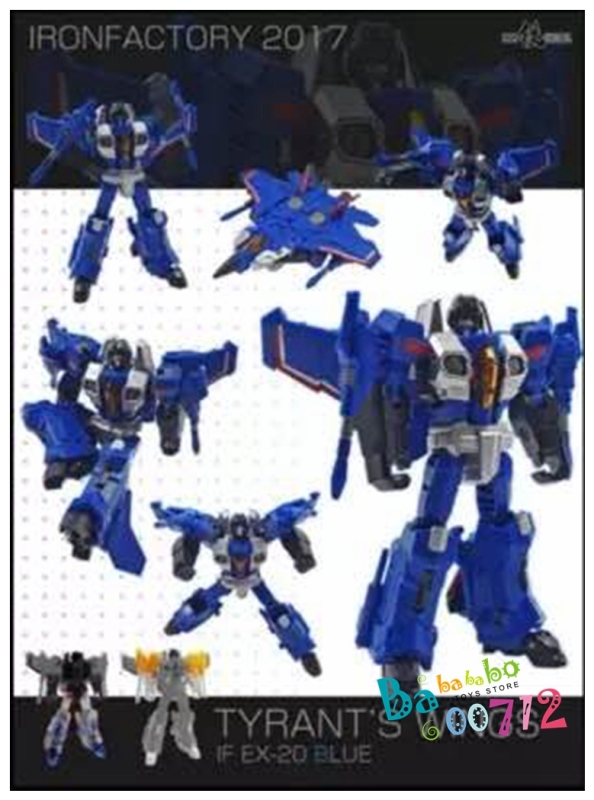 Transformer toy Iron Factory IF-EX20B Wind of Tyrant Thundercracker Mini figure