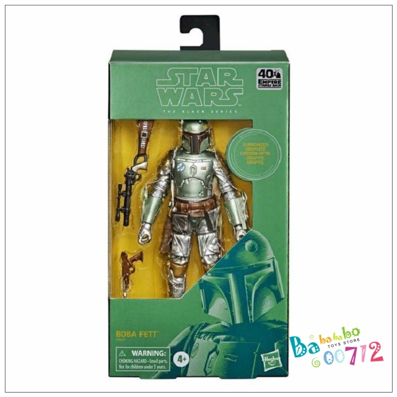 Star Wars The Black Series Carbonized Boba Fett Action Figure Toy in stock