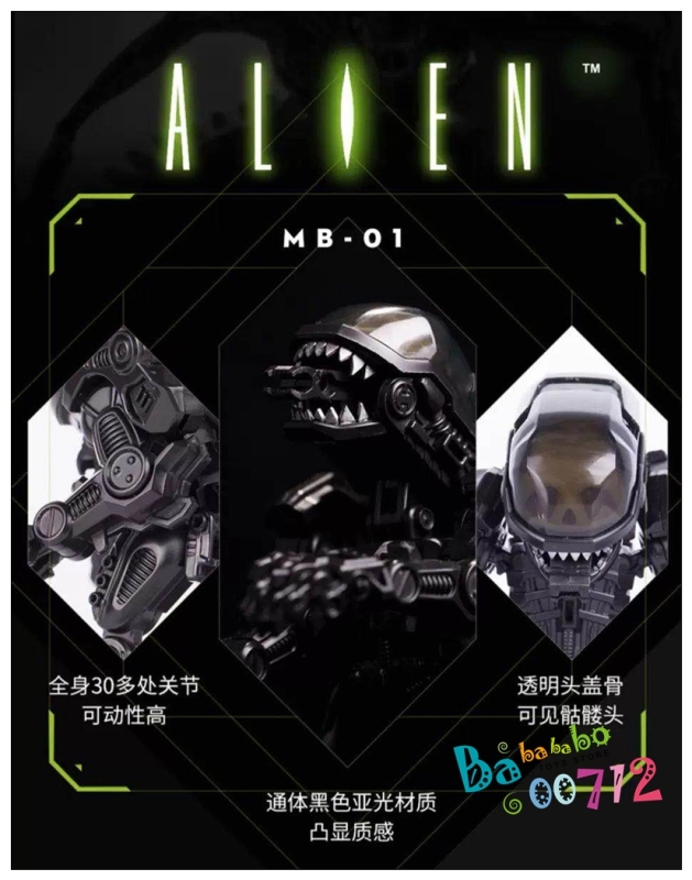 52Toys Megabox MB-01 Alien Xenomorph Action Figure Toy in stock