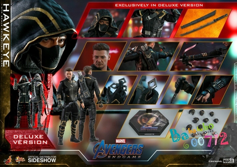 Hot Toys Marvel Avengers Endgame Hawkeye Ronin Deluxe Version 1/6 Figure instock