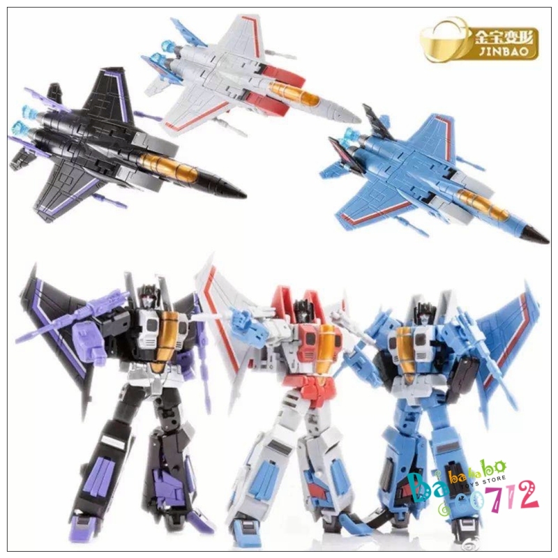 Jinbao DF-06 Air Craft: Battlers Starscream, Skywarp &amp; Thundercracker Set of 3