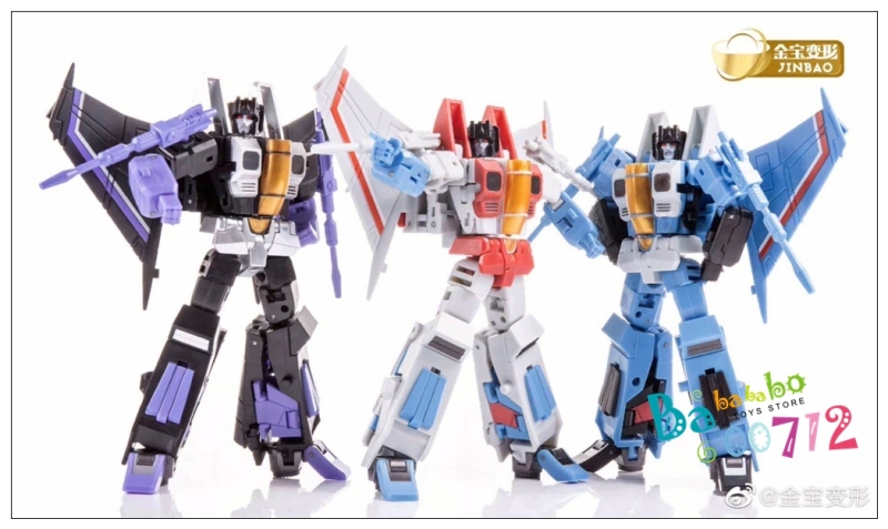 Jinbao DF-06 Air Craft: Battlers Starscream, Skywarp &amp; Thundercracker Set of 3