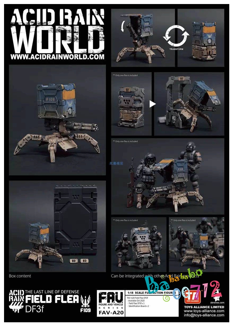 Aazon.co: HiPlay Toy Alliance Acid Rain World 1/18 FAV-H09 B.O.Y.S