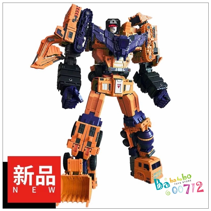 Toyworld TW TWC07E TW-C07E Orange Constructor Devastator Orange Version Set of 6