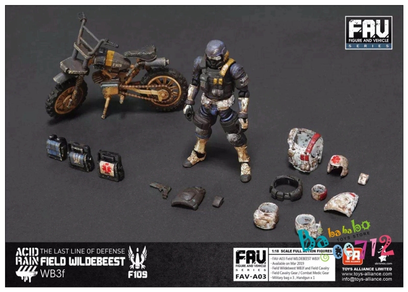 Acid Rain World Field Wildebeest WB3f 1:18 Scale Action Figure