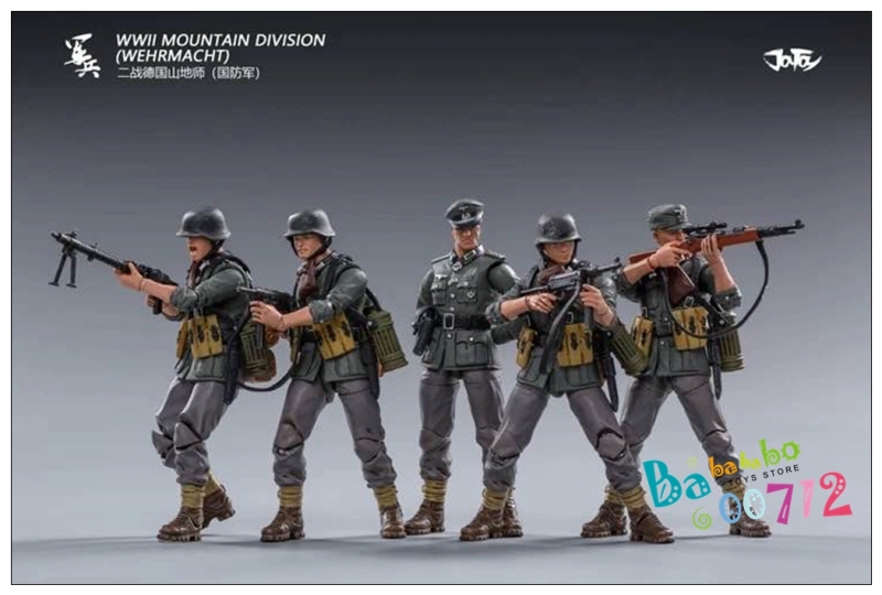 Pre-order JoyToy Source 1/18 WWII German Wehrmacht Mountain Division Unit Set of 5