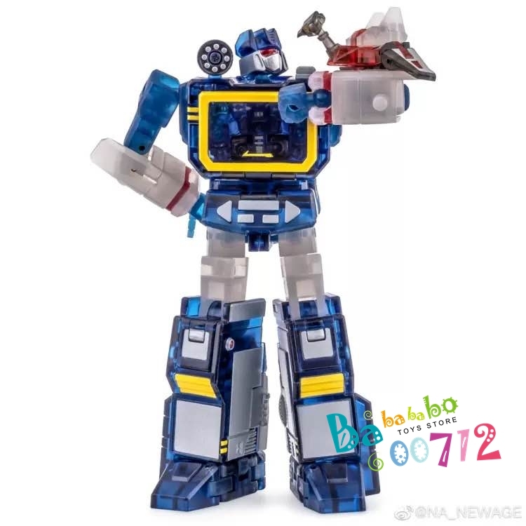 Newage H21T Soundwave Transparent Version w/ 3 Cassettes Action Figure in stock mini