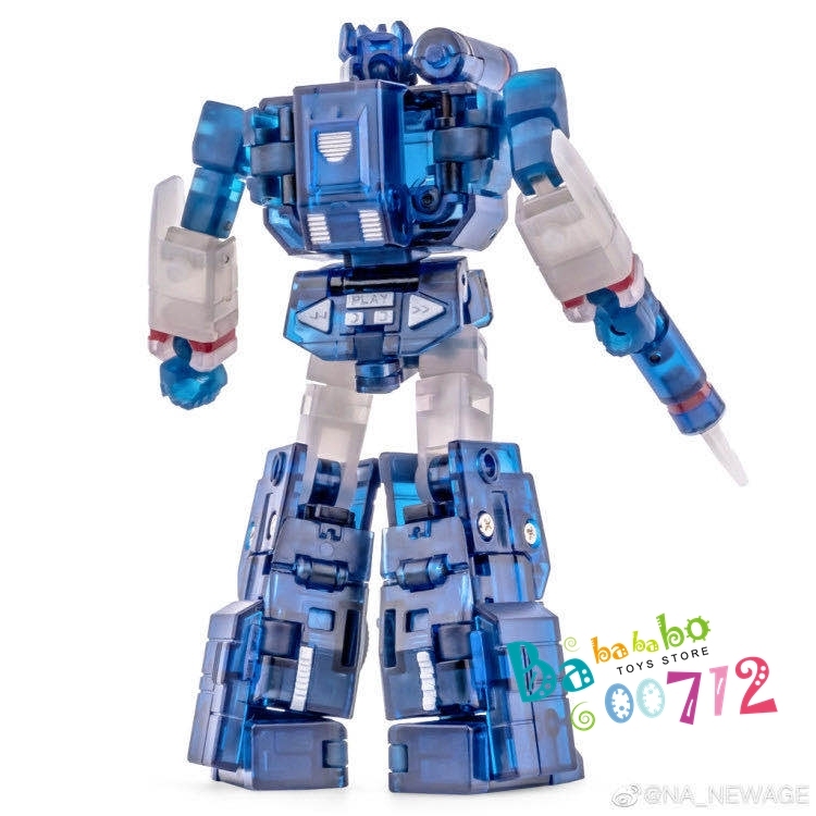 Newage H21T Soundwave Transparent Version w/ 3 Cassettes Action Figure in stock mini