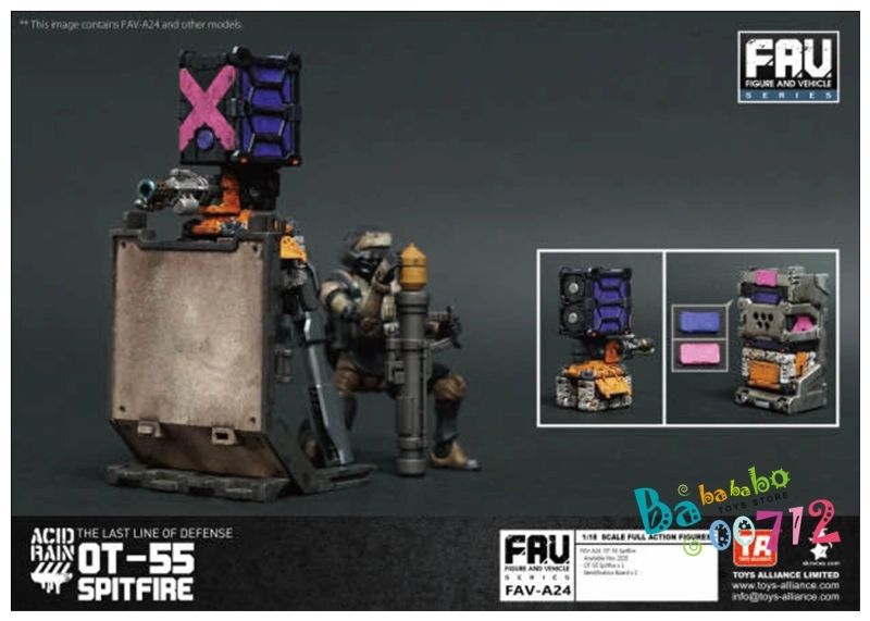 Acid Rain 1/18 FAV-A24 OT-55 Spit Fire Robot  Action Figure