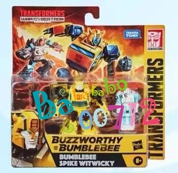 Pre-order TRANSFORMERS GENERATIONS WAR FOR CYBERTRON BUZZWORTHY BUMBLEBEE & SPIKE WITWICKY