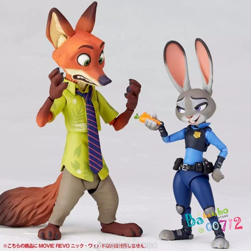 Pre-order  Kaiyodo  Movie Revo Zootopia Nick Wilde &amp; Judy Hopps Set of 2