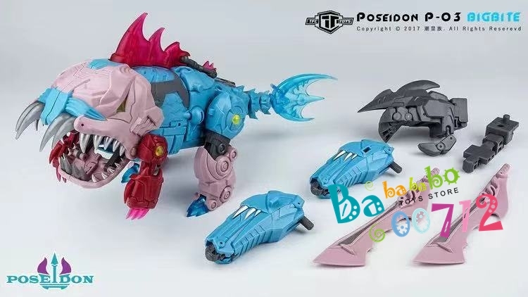 Pre-order Transformers TFC Poseidon P-03 Bigbite Action Figure toy