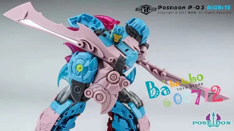 Pre-order Transformers TFC Poseidon P-03 Bigbite Action Figure toy