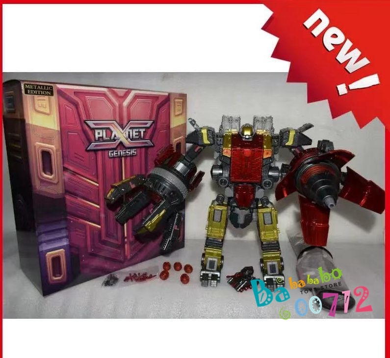 Transformers  Planet X PX-01M Metallic Ver. Genesis Omega Figure in stock