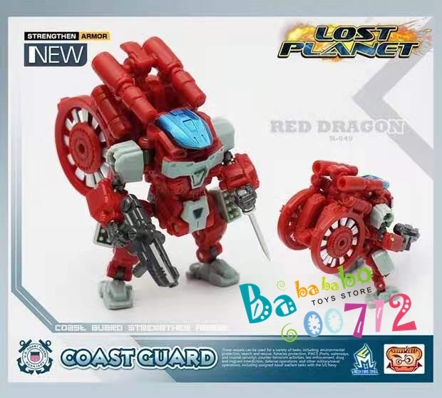MechFansToys Lost Planet Coast Guard CG02 Red Dragon mini Toy