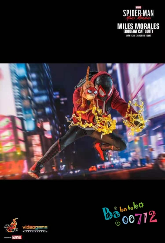 Pre-order Hot Toys VGM50 1:6 Spider-man Miles Morales ( Bodega Cat Suit ) Action Figure