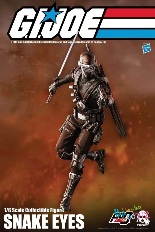 3A ThreeZero 1/6 G.L. Joe Snake Eyes Action Figure