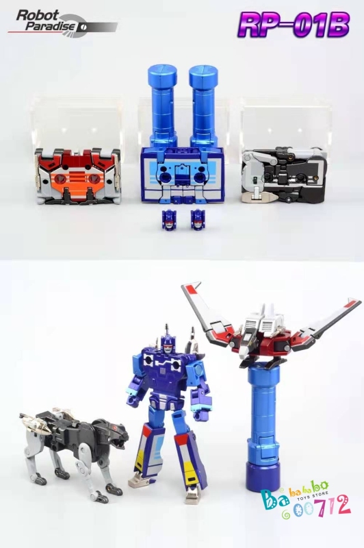 Robot Paradise RP-01B Ravage Rumble &amp; Laserbeak tape set of 3 Action figure Toy